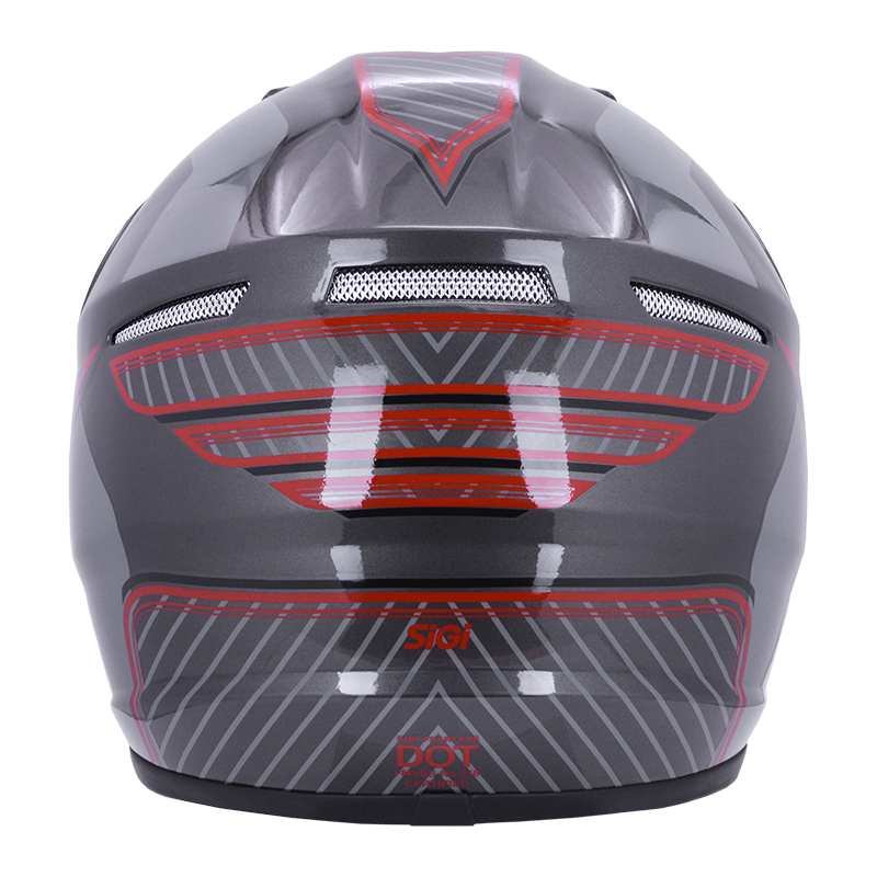 Fearless Red Adult Motocross Helmet SiGi Powersports